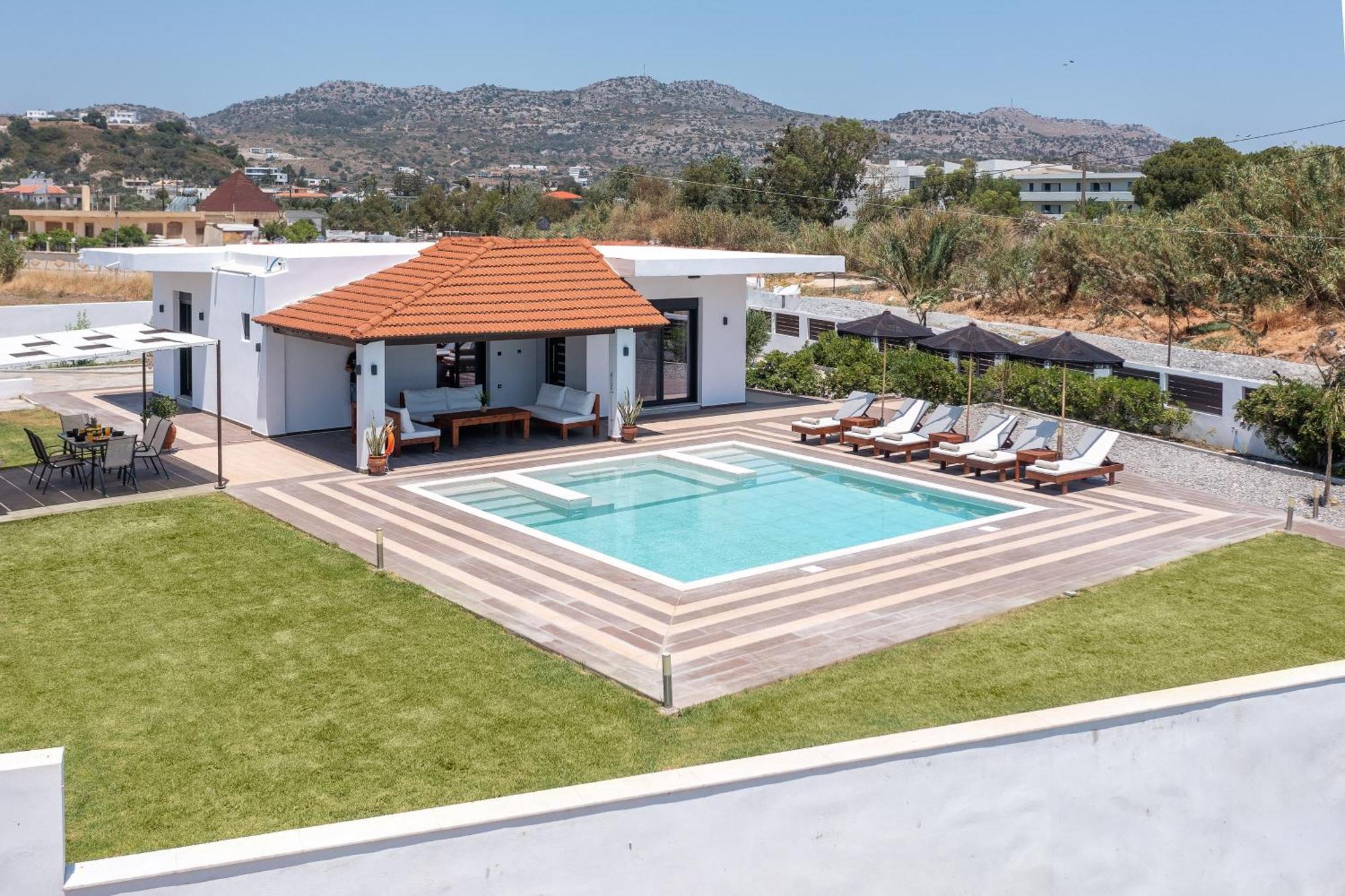Elysian Villa Afantou Bagian luar foto