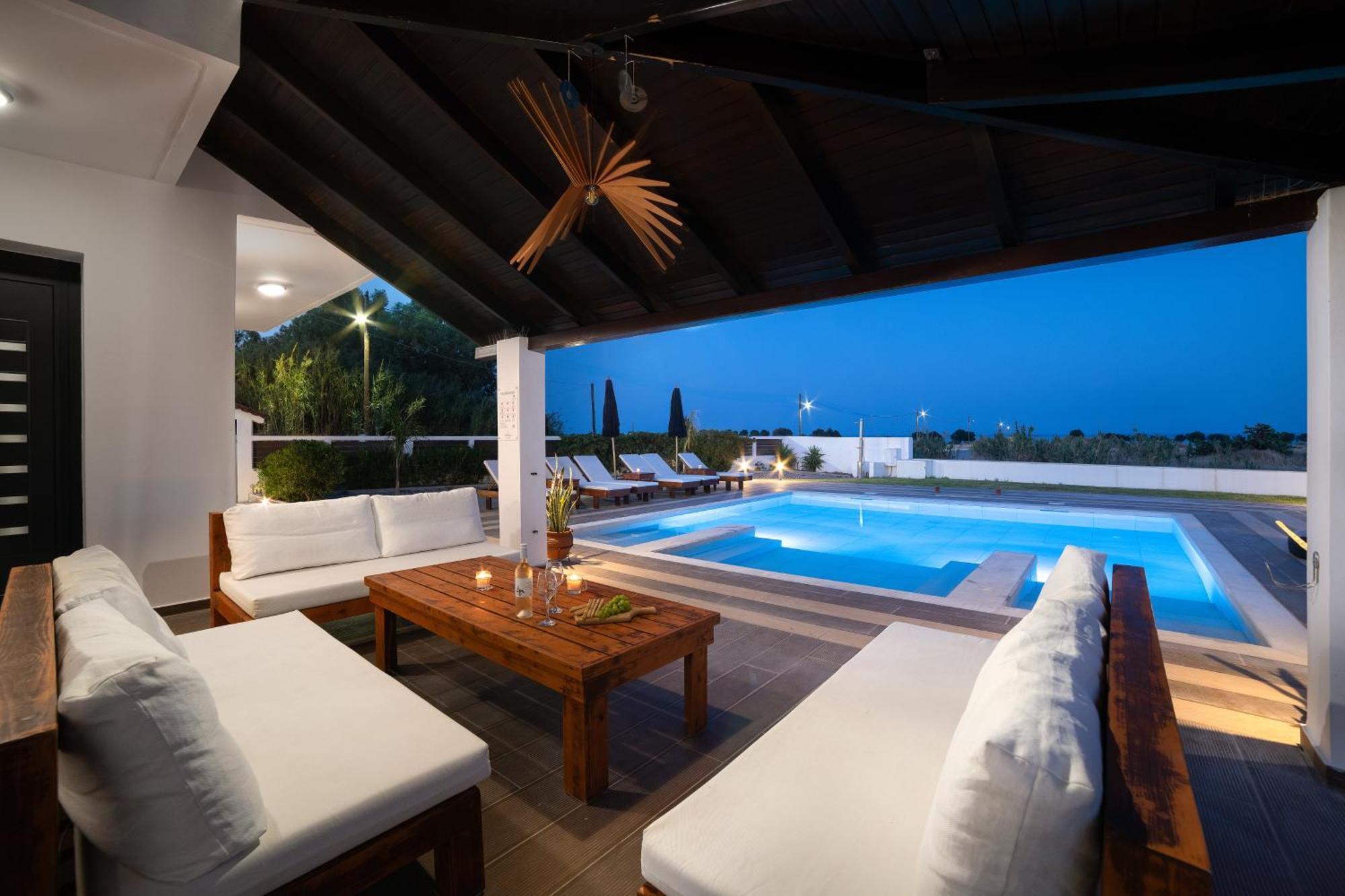 Elysian Villa Afantou Bagian luar foto