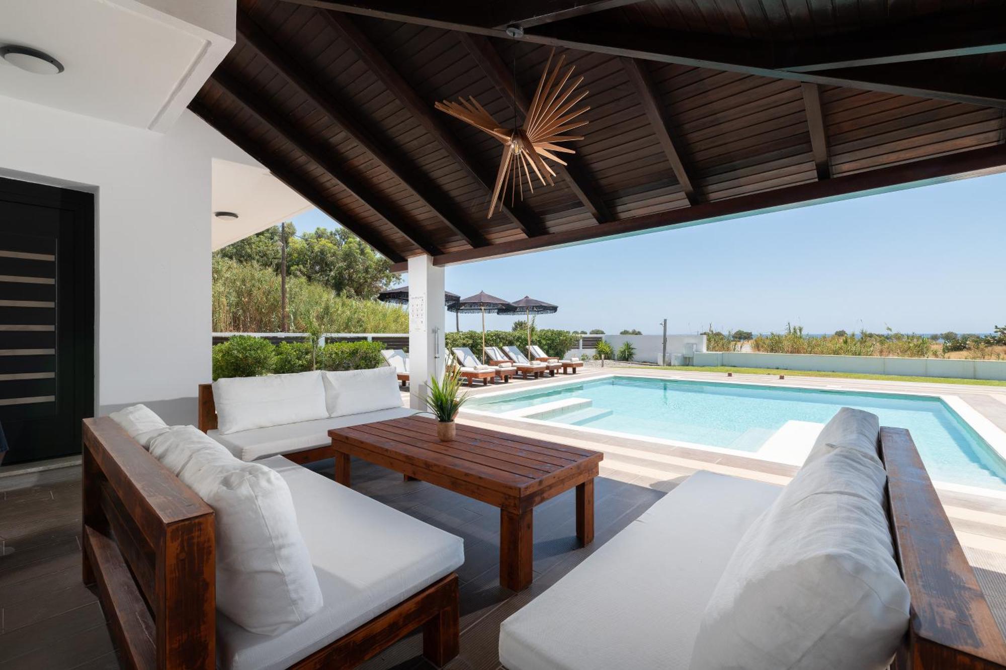 Elysian Villa Afantou Bagian luar foto
