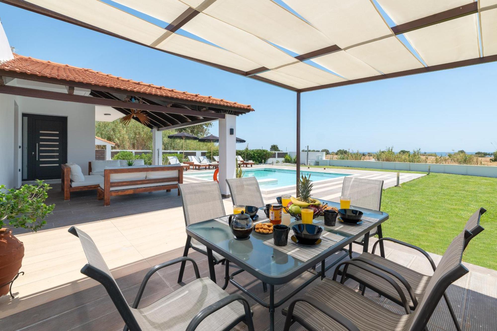 Elysian Villa Afantou Bagian luar foto