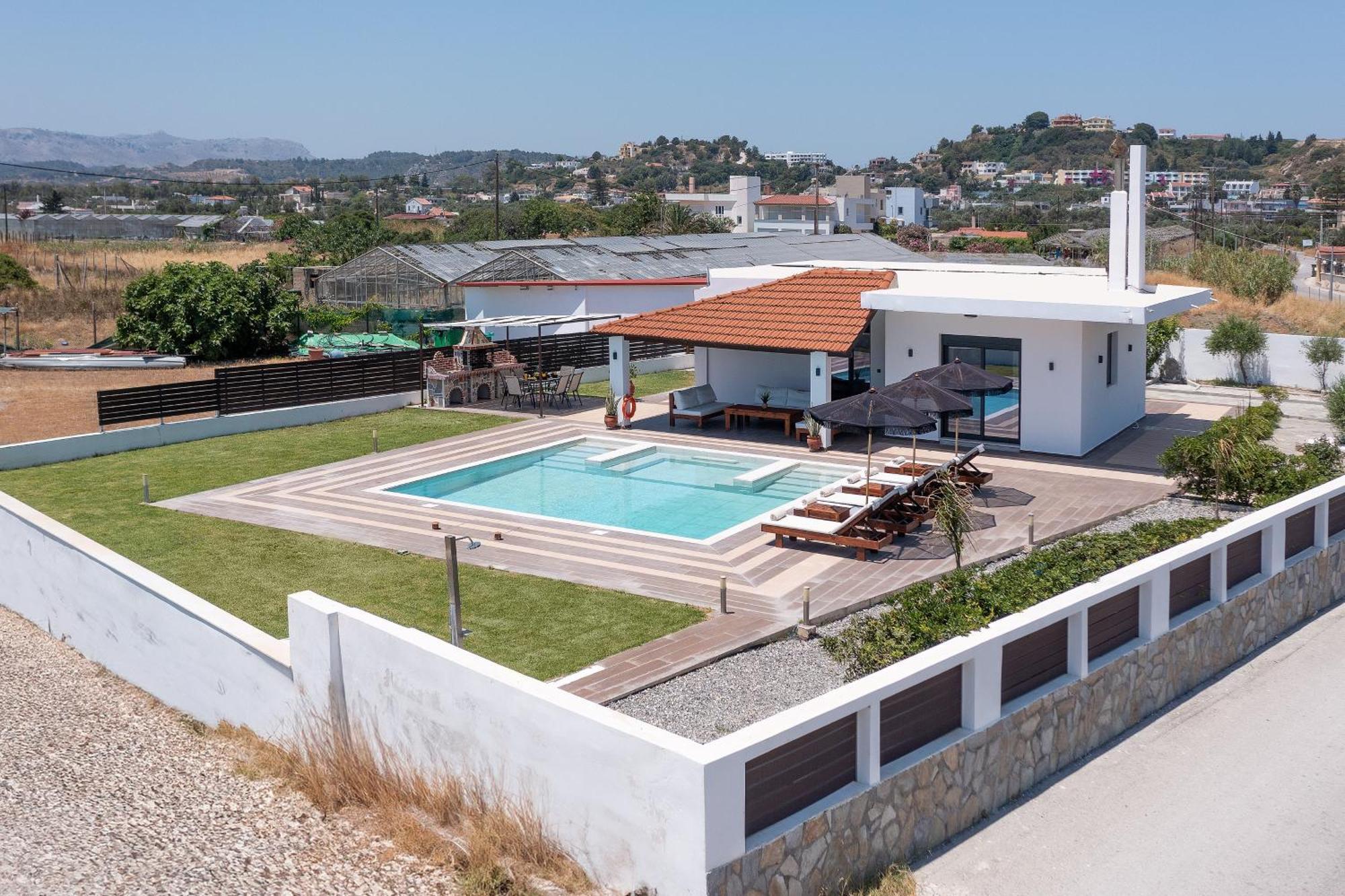 Elysian Villa Afantou Bagian luar foto